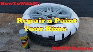 How to repair and paint rims MOTIP review [upl. by Afesoj]