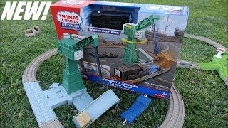 Thomas amp Friends Unboxing Crankys Spinning Cargo Drop  Trackmaster [upl. by Eal]