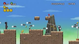 Revised Super Mario Bros Wii  World 6 2 Players 100 [upl. by Laverna]