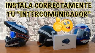 COMO INSTALAR UN INTERCOMUNICADOR EN CUALQUIER TIPO DE CASCO [upl. by Aivul228]