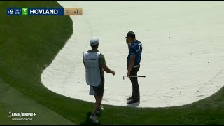 Viktor Hovland makes mess of 9th hole  slams club [upl. by Khalsa]