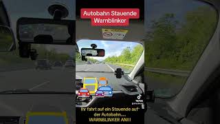 Stauende auf der Autobahn Warnblinker an [upl. by Anastatius81]