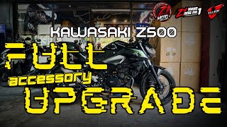 THE ALL NEW KAWASAKI Z500 UPGRADES  ZERO ONE MOTO [upl. by Nalim618]