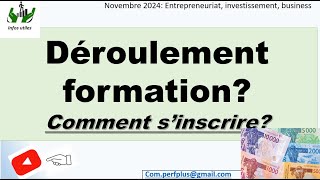 Déroulement formation sur lentrepreneuriat sur 3 semaines Comment s’inscrire [upl. by Siulegroj]