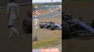 Sargeant crashes during FP1 in Japan 😨 [upl. by Nelac981]