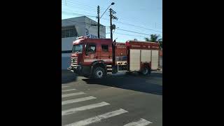 Deslocamento Auto Bomba Salvamento Bombeiros  SP [upl. by Haek182]