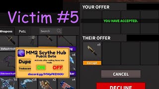 Trade Scamming in MM2  Part 1 [upl. by Celka]