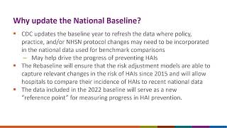 NHSN An Introduction to Updating the National Baseline [upl. by Maurreen]