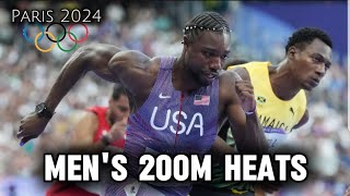 Mens 200m Heats HighlightsParis Olympics 2024 [upl. by Jeralee407]