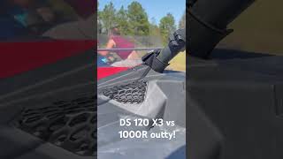 DS 120 X3 vs 1000R Outlander canamoutlander atv canam canamx3 [upl. by Mackay685]