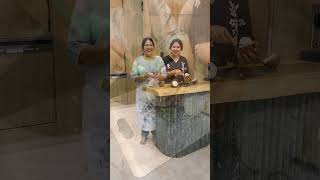 Healthy and yummy coconut flower ☺️ telusamanasaa sisters sister telugu music melidy songs [upl. by Keli530]