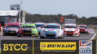 BTCC 2014  SNETTERTON HIGHLIGHTS [upl. by Ramedlav]