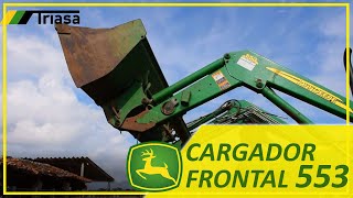 CARGADOR FRONTAL 553 con TRACTOR 5415 JOHN DEERE RESUMEN [upl. by Ceevah]