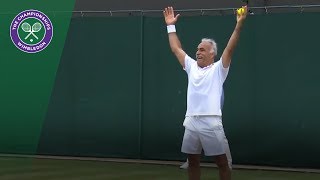 Mansour Bahrami  the master entertainer  Wimbledon 2018 [upl. by Wenonah]