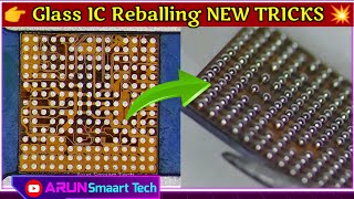 How To Reball Glass ic Easy Tricks ll PMI IC ll tech technology mobilerepair arunsmaarttech [upl. by Tenom]