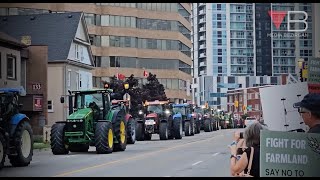 Ontario Farmers Protest Land Expropriation [upl. by Ahsinyt]