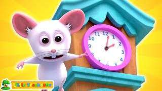 Hickory Dickory Dock  Clock Song amp Kids Nursery Rhyme [upl. by Jegger]