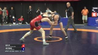 63 Semis  Nick Lee Nittany Lion WC vs Sam Turner Wyoming Wrestling RTC [upl. by Snodgrass]