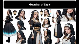 Concept Art  CC ON Guardian of Light art toon anime nun [upl. by Yeorgi]