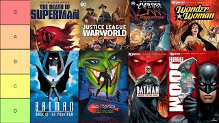 almost Every DC Animated Movie Ranked 19932023  Tier List [upl. by Zoltai]