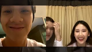 020420 Nanon Korapat amp Janeeyeh IG Live [upl. by Siblee]