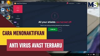 Cara Menonaktifkan Antivirus Avast Terbaru  Disable Avast  Turn Off Avast [upl. by Rolando53]