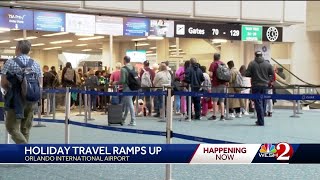 Orlando International Airport expects record crowds this holiday season [upl. by Montagu20]