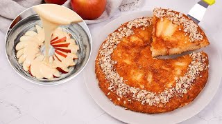 Apple cake in a pan with 1 EGG and 1 APPLE ready in 15 minutes 🍎 [upl. by Netnerb850]