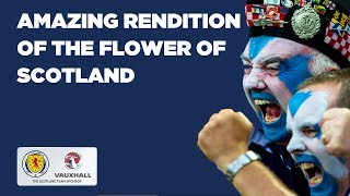 Flower of Scotland  Amazing rendition of the anthem in Cardiff [upl. by Ecad158]