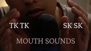 ASMR CLOSE UP SK SK TK TK SHOOPP AND MORE MOUTH SOUNDS NO TALKING KJS ASMR [upl. by Bruns604]