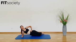 Side Bridge Modification 1 Right  Back Exercise  Home Workout [upl. by Lotta]