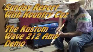 Demo for Kustom 212 Amp and Foot Switch Sunday Report With Kountry Cuz [upl. by Kazimir]