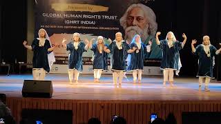 Kashmiri culture song Bumbroo Bumbroo during Rabindra Nath Tagore Nobel award function GHRT India [upl. by Annim]