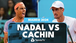 Rafael Nadal vs Pedro Cachin 3Hour Thriller  Madrid 2024 Match Highlights [upl. by Rovert]