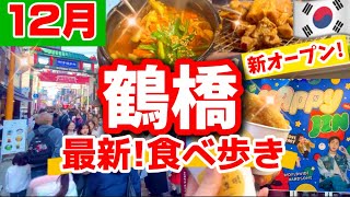 大阪鶴橋】12月新情報‼️続々と新オープン！冬の鶴橋食べ歩き‼️コスパ最高！おすすめ韓国グルメ冬休みに行くべき大阪コリアタウン [upl. by Dorice]