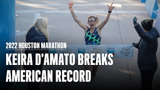 Keira DAmato On Breaking Deena Kastors Marathon American Record [upl. by Bekha]