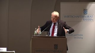 München Edmund Stoiber spricht über herausfordernde Zeiten nach dem Brexit [upl. by Alracal142]