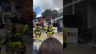 Fire Rescue Week firefighters firedemo firetrucks fire usalife florida [upl. by Tremain700]