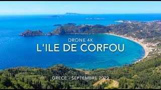 Ile de Corfou Grèce Drone 4K UHD [upl. by Annil]