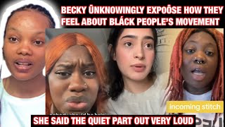 Whte Becky Ûnknowingly Exp00sè How They Feel About Bláck People’s Movement [upl. by Arytas]