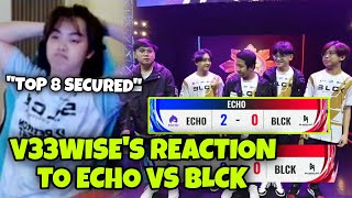 V33WISES REACTION TO ECHO VS BLACKLIST [upl. by Nylac]