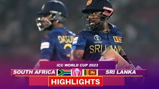 SA vs Lanka World Cup 2023 Highlights South Africa vs Sri Lanka Highlights  SA vs SL highlights [upl. by Sessylu]