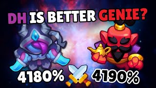 max DEMOn HUNTER is better vs max GENIE  PVP Replay  Rush Royale [upl. by Ballou459]