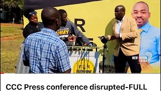 CCC Press conference disruptedFULL VIDEO zimbabwe [upl. by Lianna]