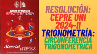 CEPRE UNI 2024 II  TRIGONOMETRÍA  La circunferencia trigonométrica y sus líneas trigonométricas [upl. by Renwick]