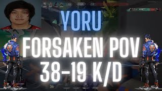 PRX f0rsakeN POV Yoru on Breeze 3819 KD VALORANT Pro POV [upl. by Otrepur]