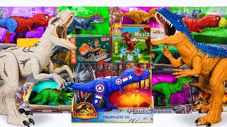 Jurassic World Dinosaur Unboxing Colorful Dino Clay Making Trex Triceratops Brachiosaurus [upl. by Vincent406]