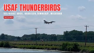 Want to See USAF Thunderbirds LAND at Selfridge ANGB Watch This Now [upl. by Ruberta]