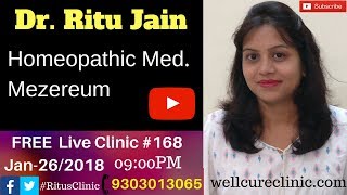 Mezereum Homoepathic Medicine DrRitus Live Clinic168 [upl. by Haddad]