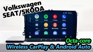 2021 Eonon Octacore Android 10 Volkswagen SEAT SKODA Car Stereo  Wireless CarPlay amp Android Auto [upl. by Battista]